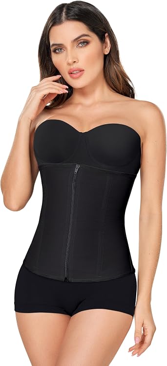 Ann Chery 1024 High Press Waist Cincher مع خطافات وسحاب للنساء | التحكم في البطن ودعم الظهر | Faja Colombiana