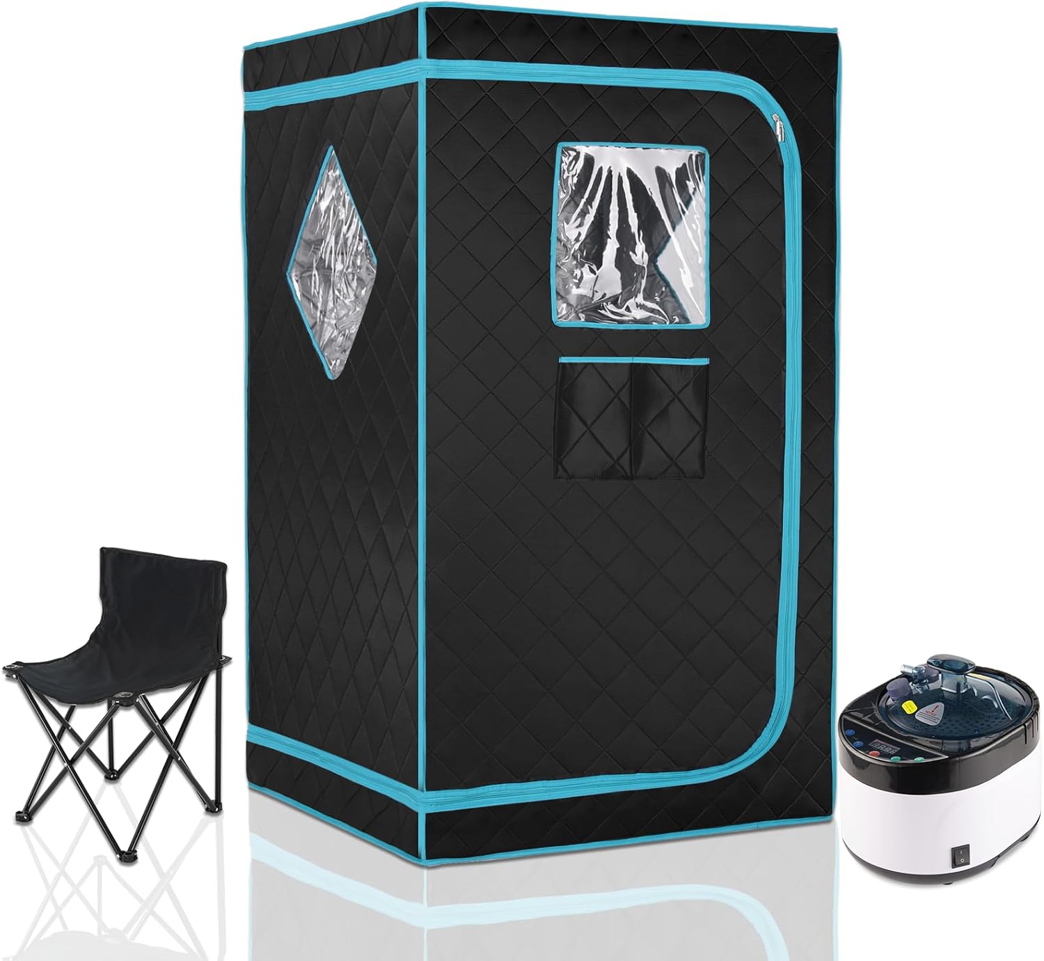 iDOTODO Full Size Portable Steam Saunas for Home Spa, Full Body Sauna