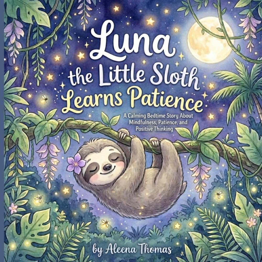 Luna the Little Sloth Learns Patience: A Calming Bedtime Story About Mindfulness, Patience, and Positive Thinking for Kids Ages 3–8 (Positive Bedtime Adventures)