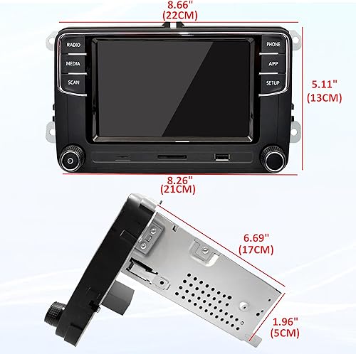 Vista 16 de SCUMAXCON 7 "Android 13 inalámbrico Carplay Android Auto navegación GPS coche estéreo Radio 8-CORE 2+32G IPS pantalla táctil WiFi BT FM AM DSP USB