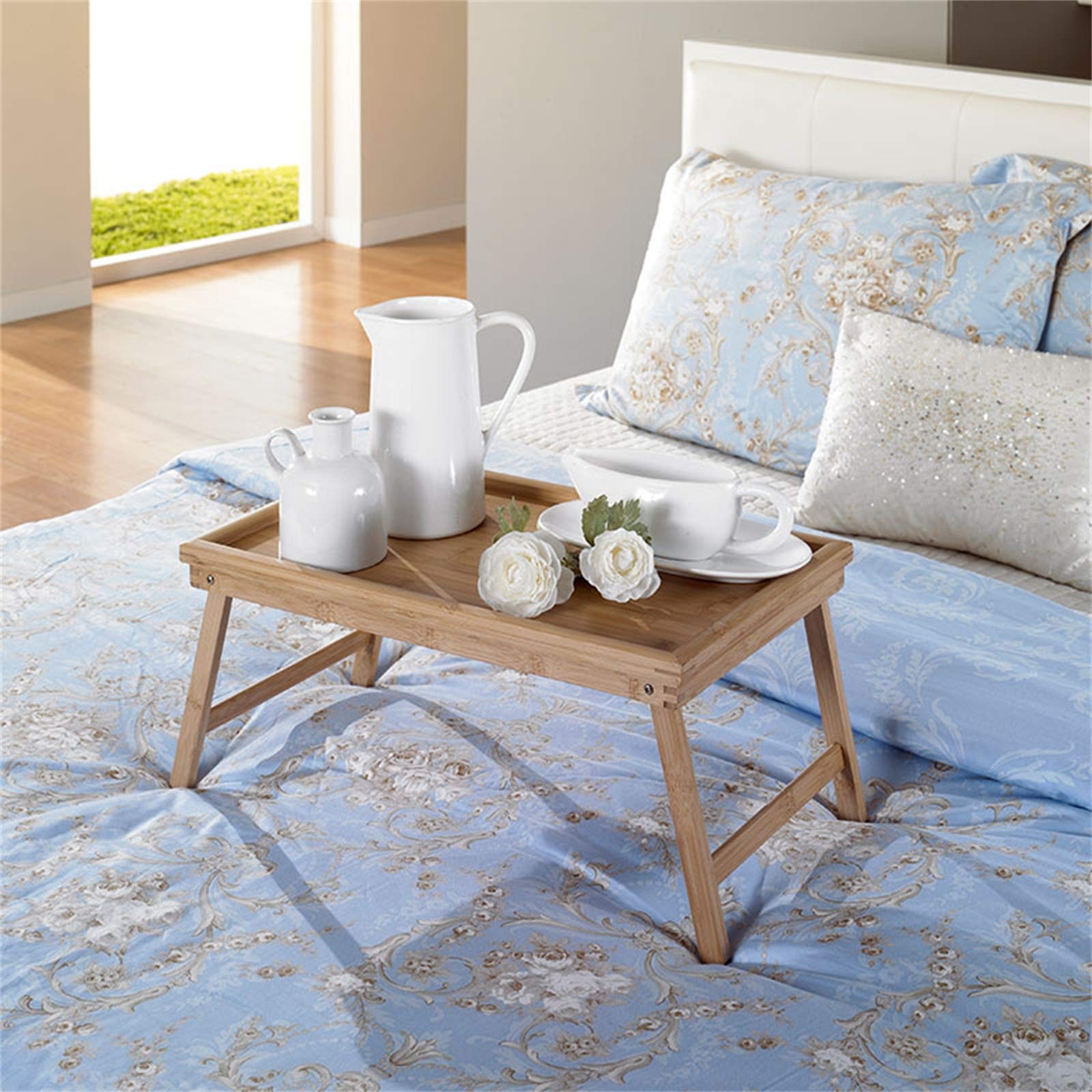 Amazon｜ベッドテーブル 折りたたみ ローテーブル 抗菌 天然竹製