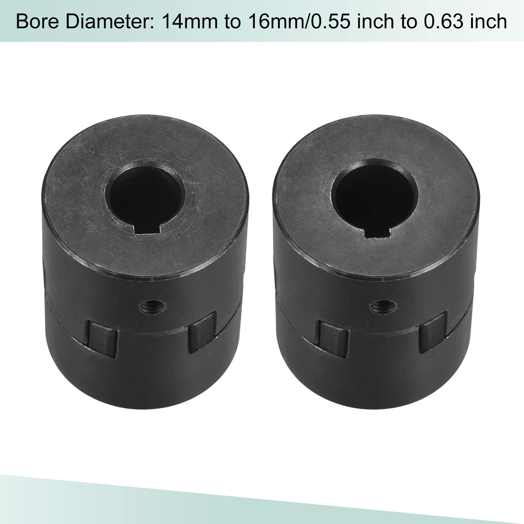 sourcing map Flexibel Kupplung Welle 14mm bis 16mm Motor Kupplungsgelenk 54mmx44.5mm