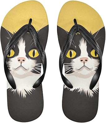 Cute Cat Kitten Flip Flop Beach Summer Casual Sandal for Women & Men Shower Shoes 20854189