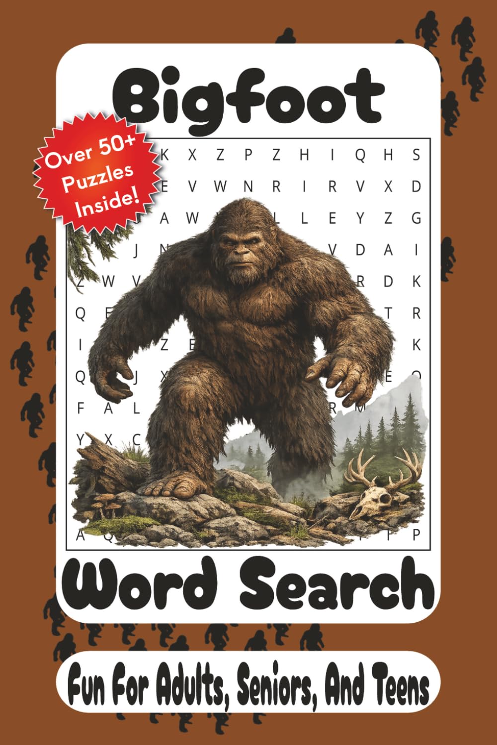 Bigfoot Word Search: A Legendary Cryptid Puzzle Adventure for Sasquatch Hunters, Mystery Lovers, and Outdoor Explorers