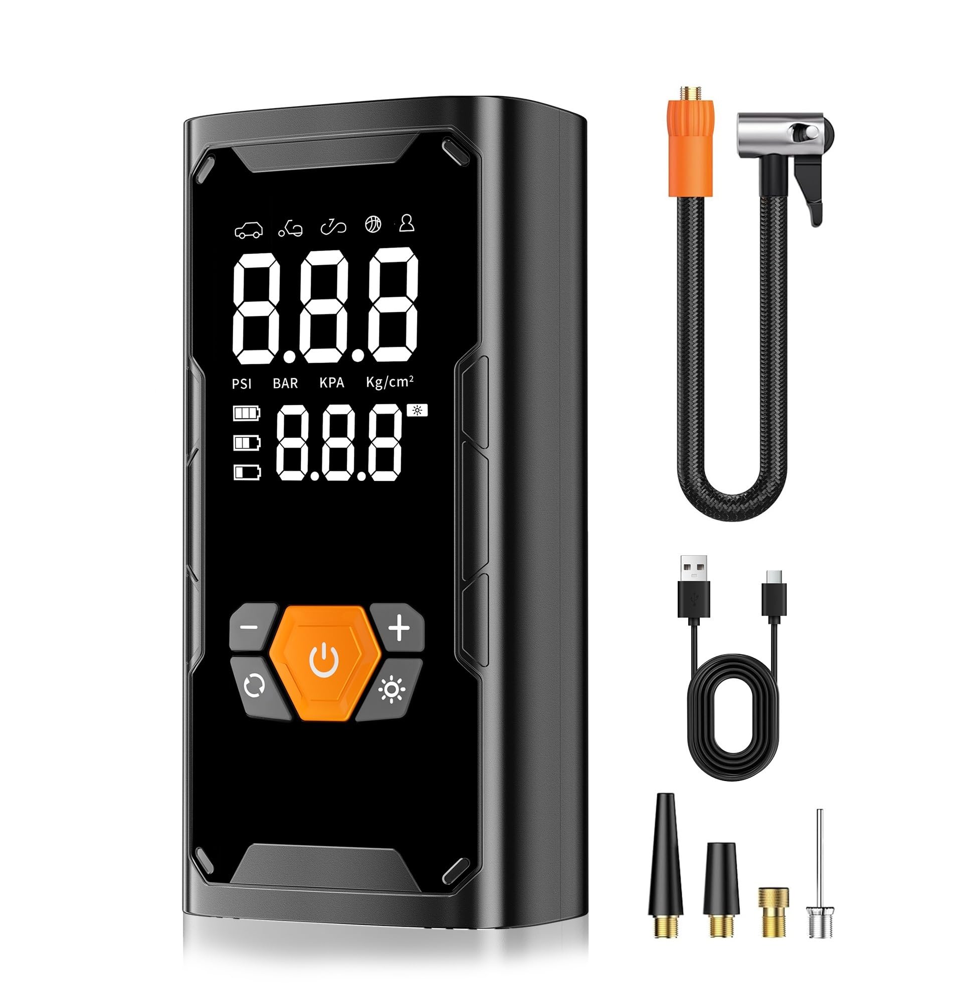 Compresseur Air Gonfleur de pneu sans fil portable Gonfleur Electrique