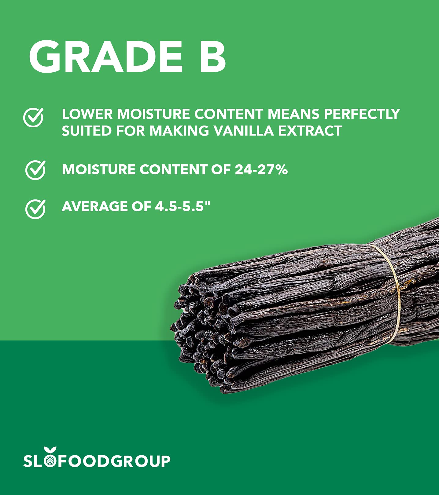 Slofoodgroup Madagascar Vanilla Beans Extract Grade B Vanilla Pods