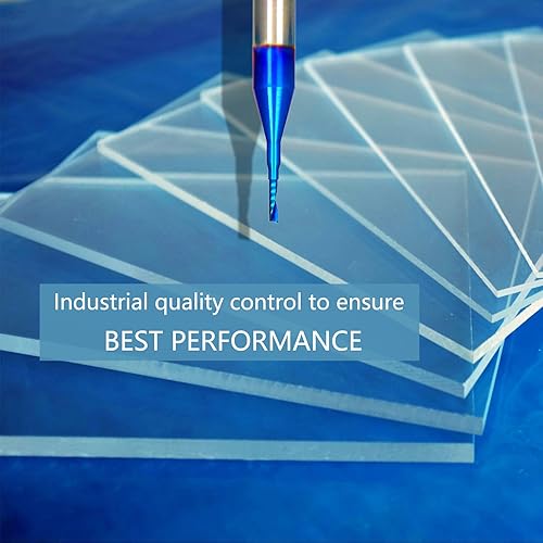 Miniatura 6 de BRO03B Broca de carburo sólido O de una sola flauta de corte de plástico Broca en espiral Fresa CNC Fresa de extremo NACO recubierto con diámetro de