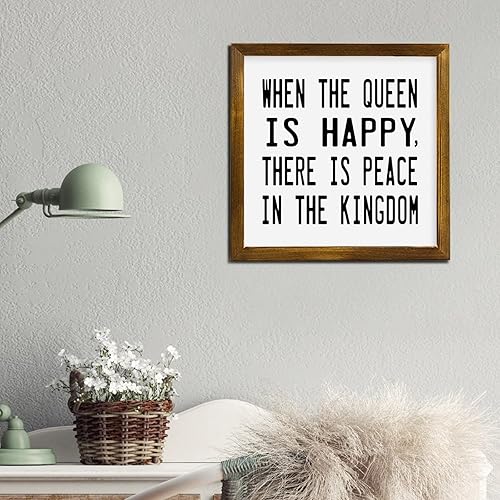 Miniatura 5 de Placa de letrero con marco de madera retro con marco de madera maciza para colgar en la pared con marco de madera maciza para colgar en la pared con