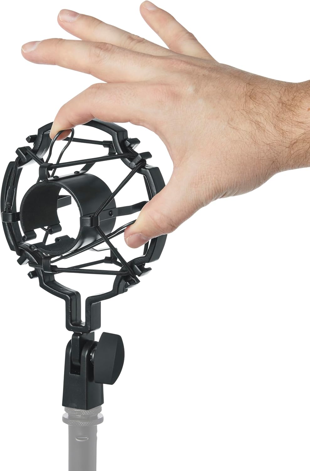 Gator Frameworks Universal Shockmount for Microphones 42-48mm in Diameter, Reduces Vibration to Improve Recording Quality (GFW-MIC-SM4248)