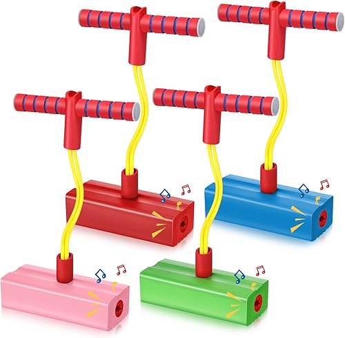4 piezas de Pogo Stick Pogo Pogo Jumper para niños de espuma Pogo Pogo Stick juguete divertido y seguro para adolescentes adultos, regalo deportivo