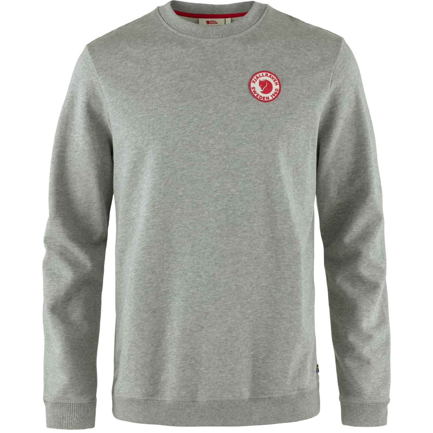 Fjallraven Men's Grey 1960 Logo Badge Sweatshirt - /Melange 020-999 - Size: 38