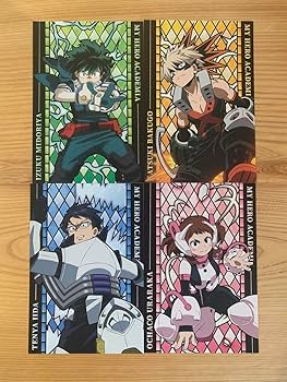 ヒロアカポストカード？ ヒロアカ ポストカード セット 4枚 爆豪 轟 葉隠 デク お茶子