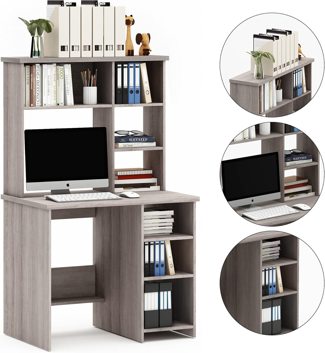 Forsho Studio Space 35" Sturdy Home Office Tower Computer