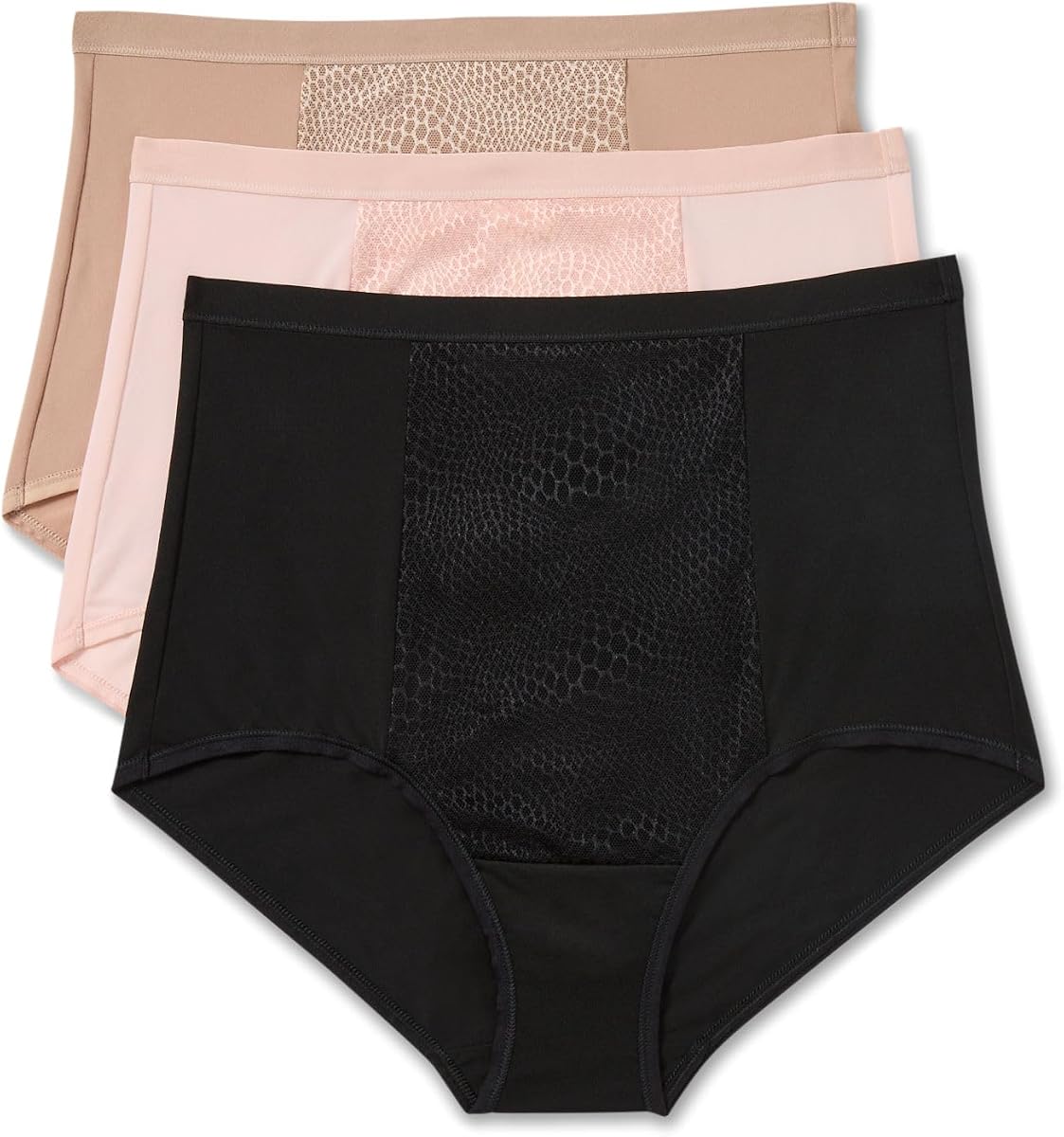 Warner's Women's Blissful Benefits Tummy-smoothing Comfort Microfiber Brief 3-pack Wrw251br08w