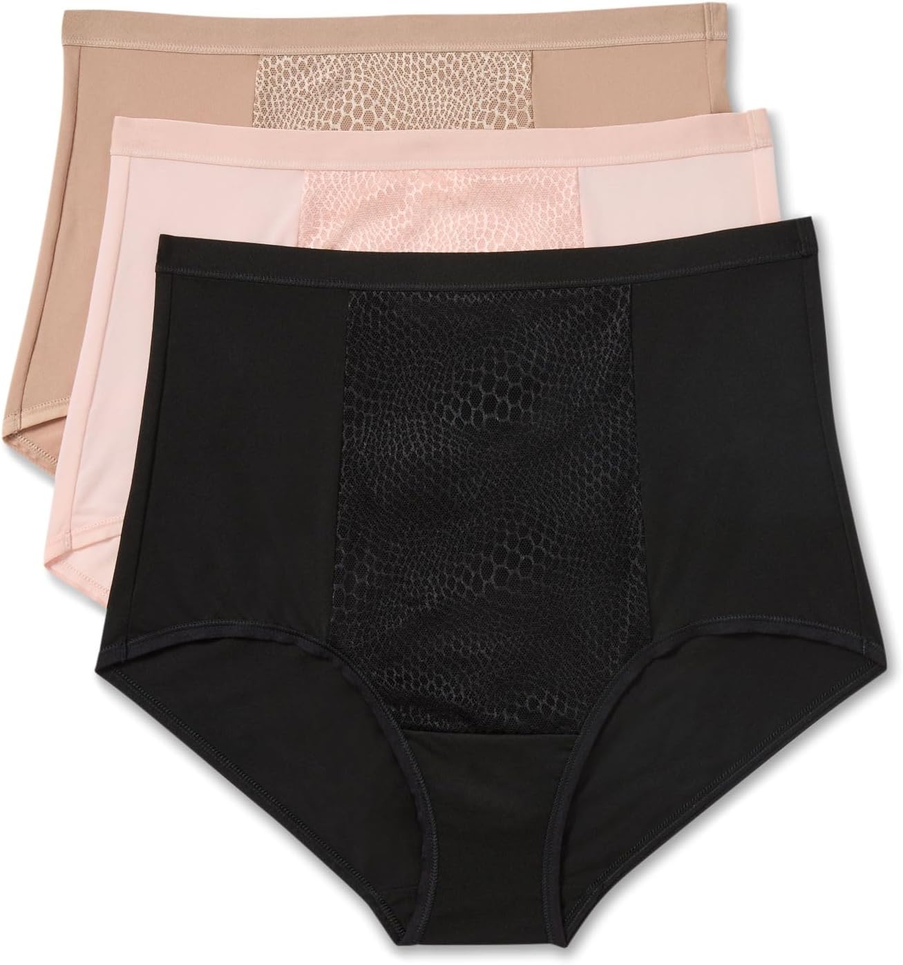 Warner's womens Warners® Blissful Benefits Tummy-smoothing Comfort Microfiber Brief 3-pack Wrw251br08w