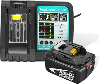 batteries 6.0Ah BL1815 BL1830 BL1835 BL1840 BL1850 BL1860 LXT400 18V Cordless Power Tools & charger