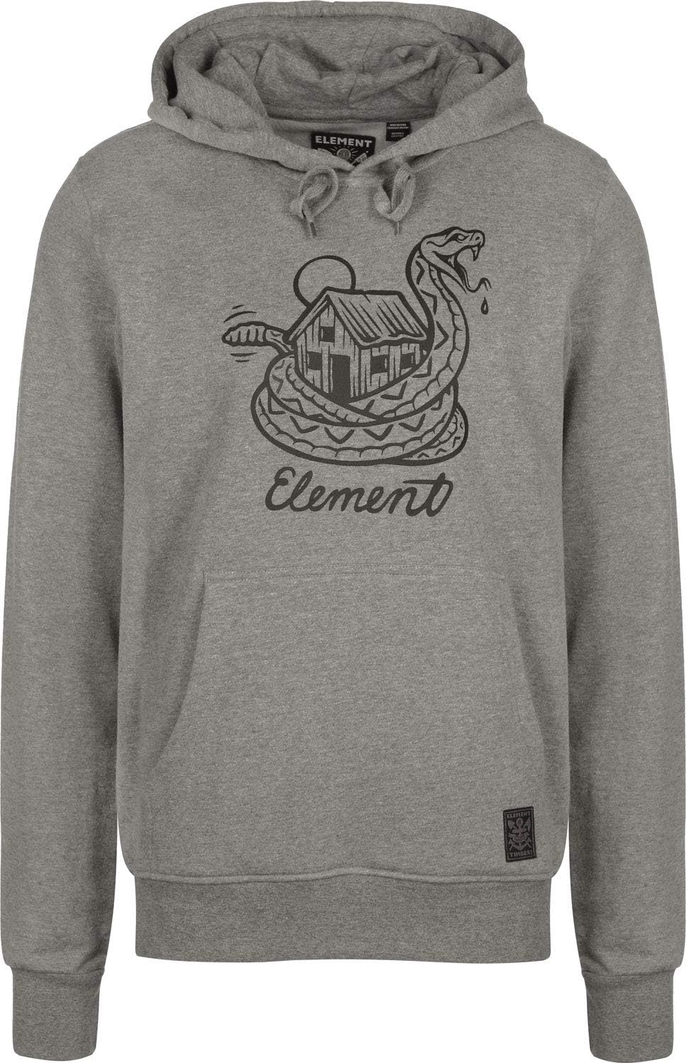 Element Rattle Pullover Hoody in Grey Heather