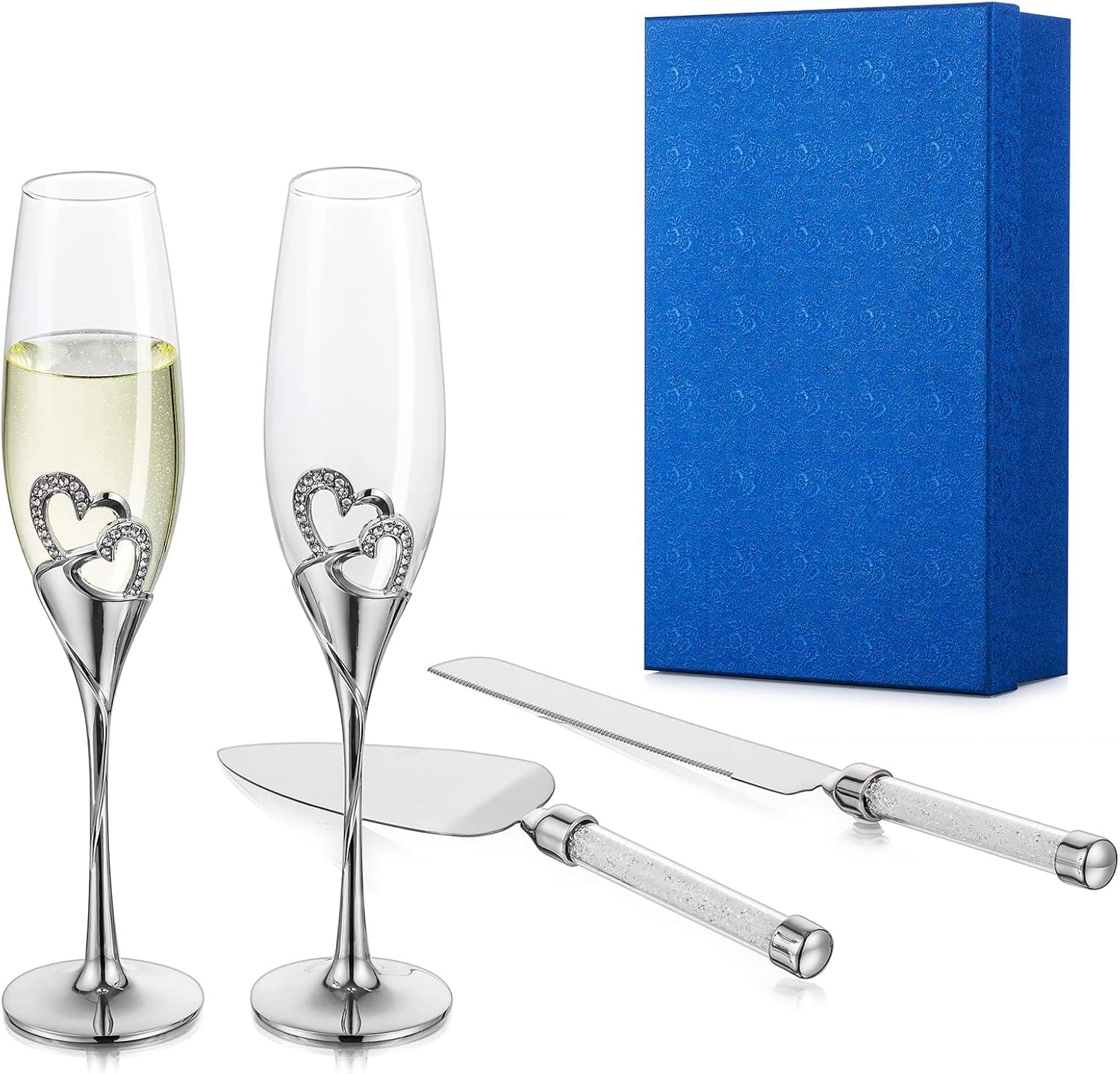 NUPTIO Personalised Champagne Flutes and Cake Knife Sri Lanka Ubuy