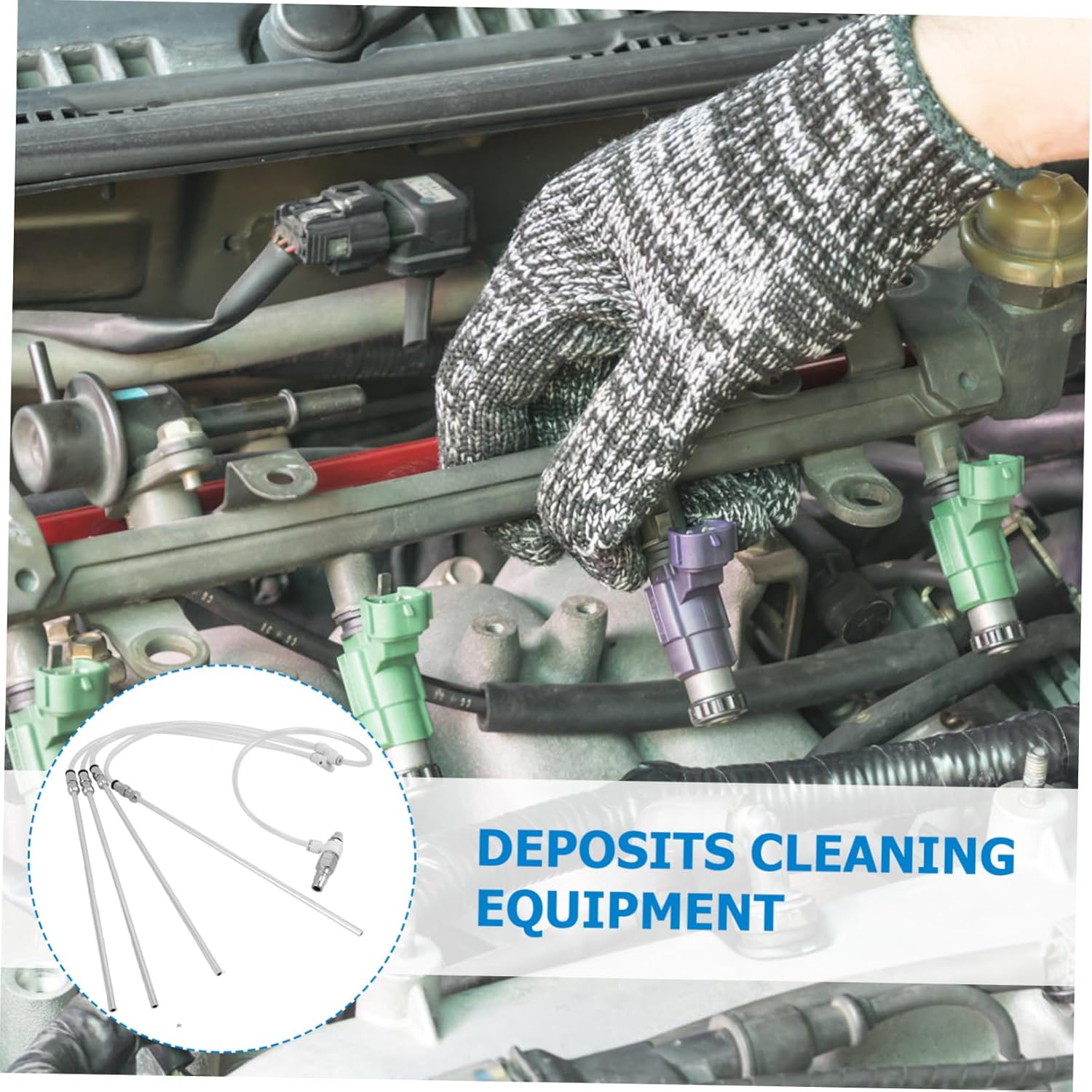 Pneumatic Tool for Auto Bubble Brush Efficient Engine Cleaning Equipment