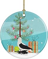 Vista 76 de Caroline's Treasures Bactrian Camel Adorno de cerámica de Navidad, decoración colgante de árbol de Navidad verde azulado para el hogar, vacaciones