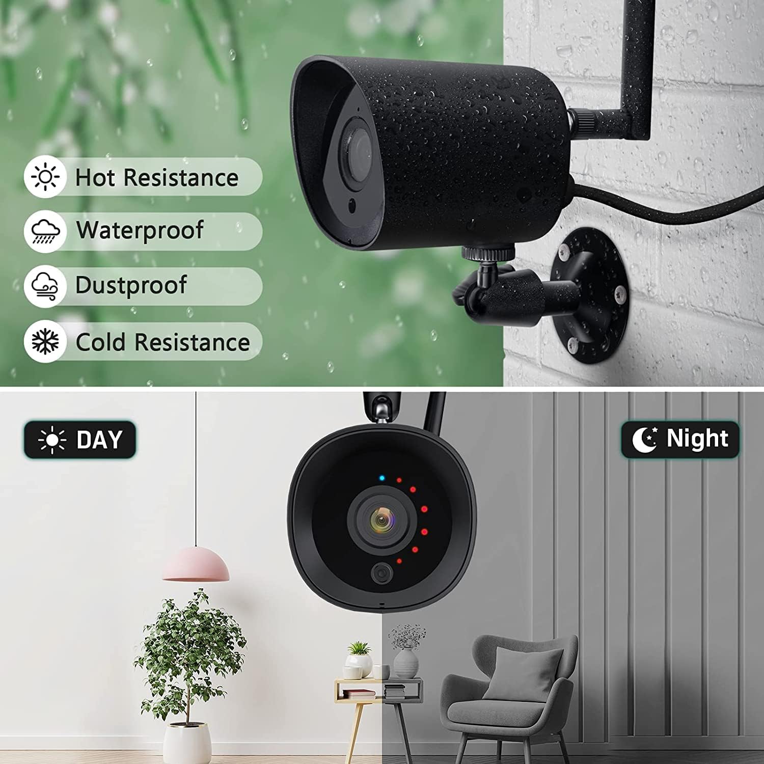 🔥 Cаѕhbасk uр tо 70% Wireless Security Cloud Camera for Home Security,1080P Full HD WiFi IP Camera with Night Vision, Motion Detection, IP66 Waterproof, Cloud Storage, Live View, Compatible with Alexa(2Pack Black) Gеt Dіѕсоunt 70% Prісе Wireless Security Cloud Camera for Home Security,1080P Full HD WiFi IP Camera with Night Vision, Motion Detection, IP66 Waterproof, Cloud Storage, Live View, Compatible with Alexa(2Pack Black)
