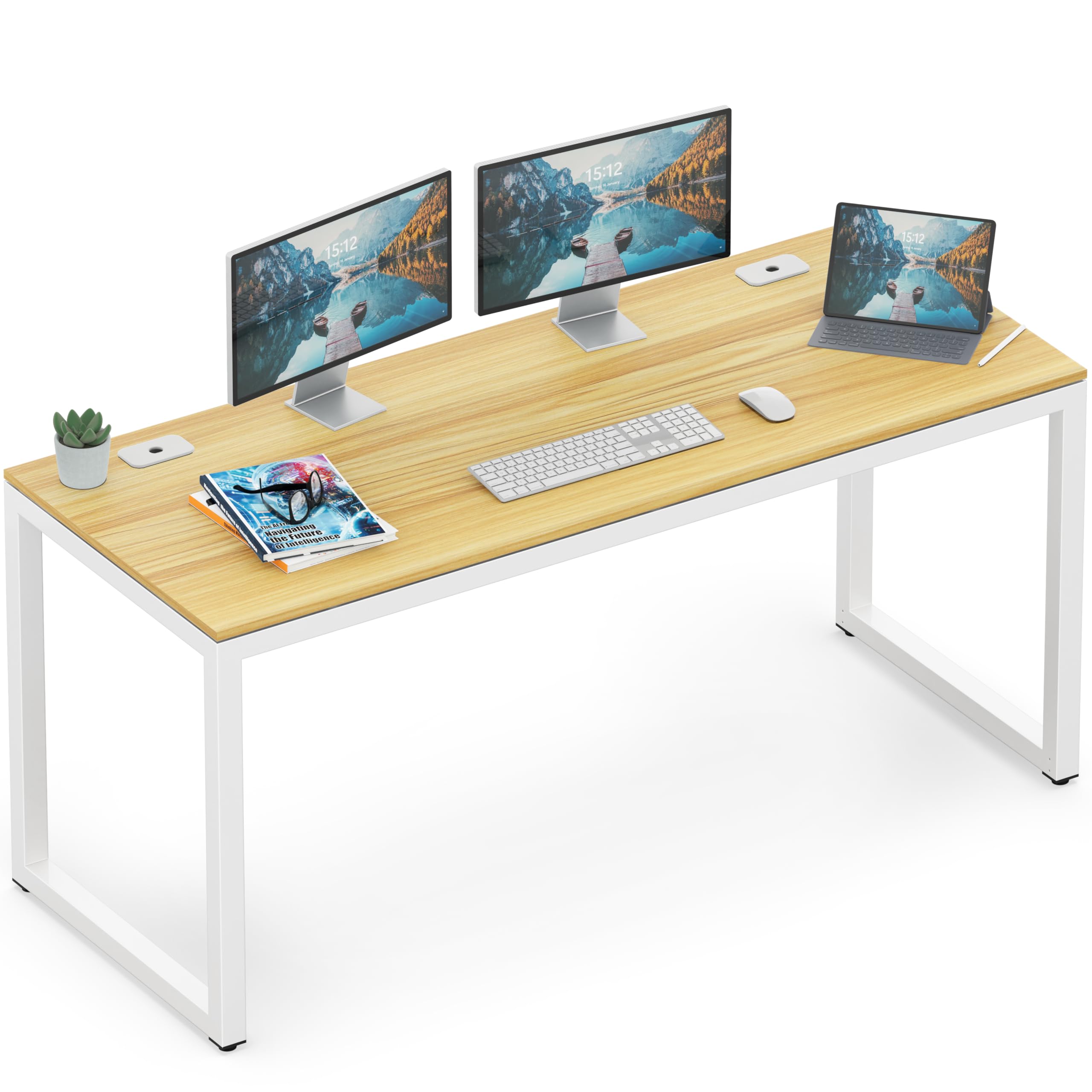 ジョー　ペニーワイズ デスク Amazon.com: SHW 55-Inch Commercial-Grade Office Computer Desk, Oak