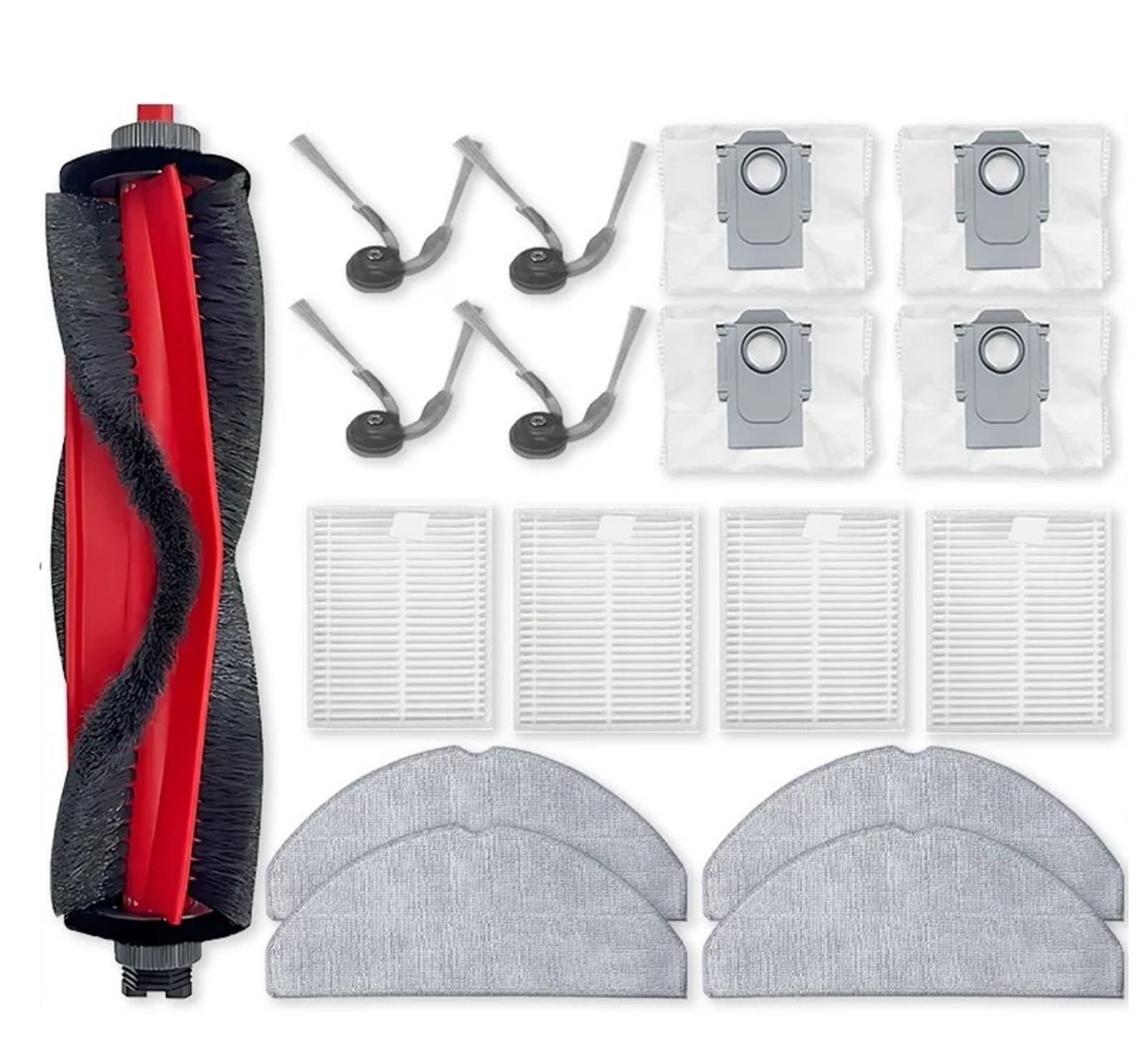 Shiketong Robot vacuum replacement parts, Compatible For Roborock Q7 M5 / Q7 M5+ / Q7 L5 / Q7 L5+ / Q7 TF / Q7 TF+ / Q7B / Q7T+ Robotic Vacuum Cleaner Spare Parts(17pcs)