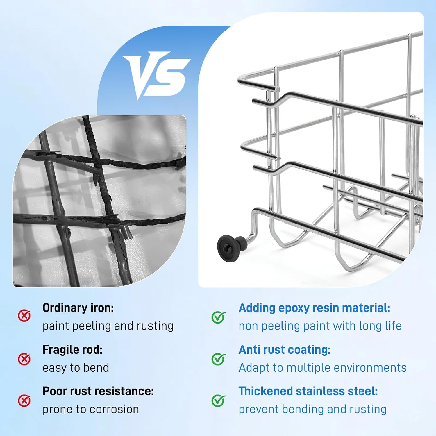5304535380 Dishwasher Upper Rack Replacement, Compatible with Kenmore Crosley Frigidaire Upper Dishrack Assembly, Replaces AP7215765 5304517201 154331502 5304498202 5304498220