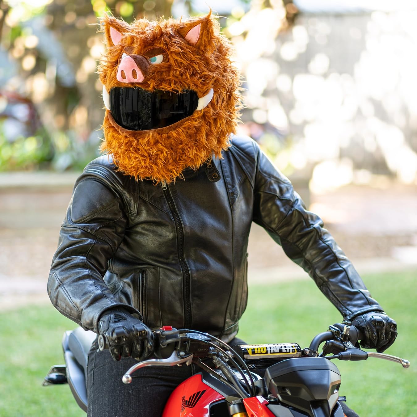 Funda para casco de moto para casco de motocicleta, paseos divertidos y regalos (solo funda, casco no incluido) - Jabalí salvaje