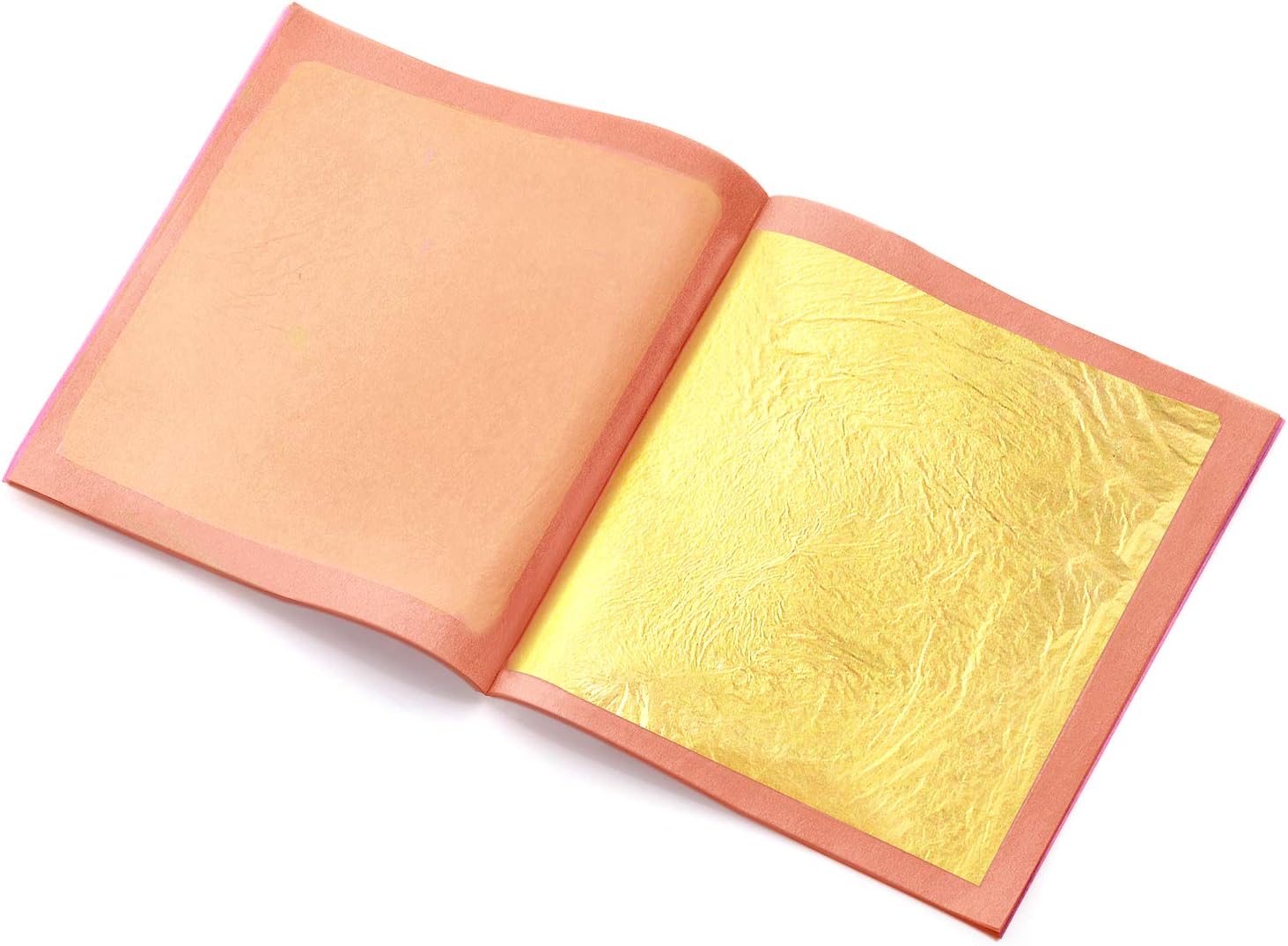 24 Karat Edible Gold Leaf 15 Sheets Gold Leaf 3.15 x 3.15 Inch for Arts &Crafts, Gilding, Cake Decorations, Beauty-Loose Leaf