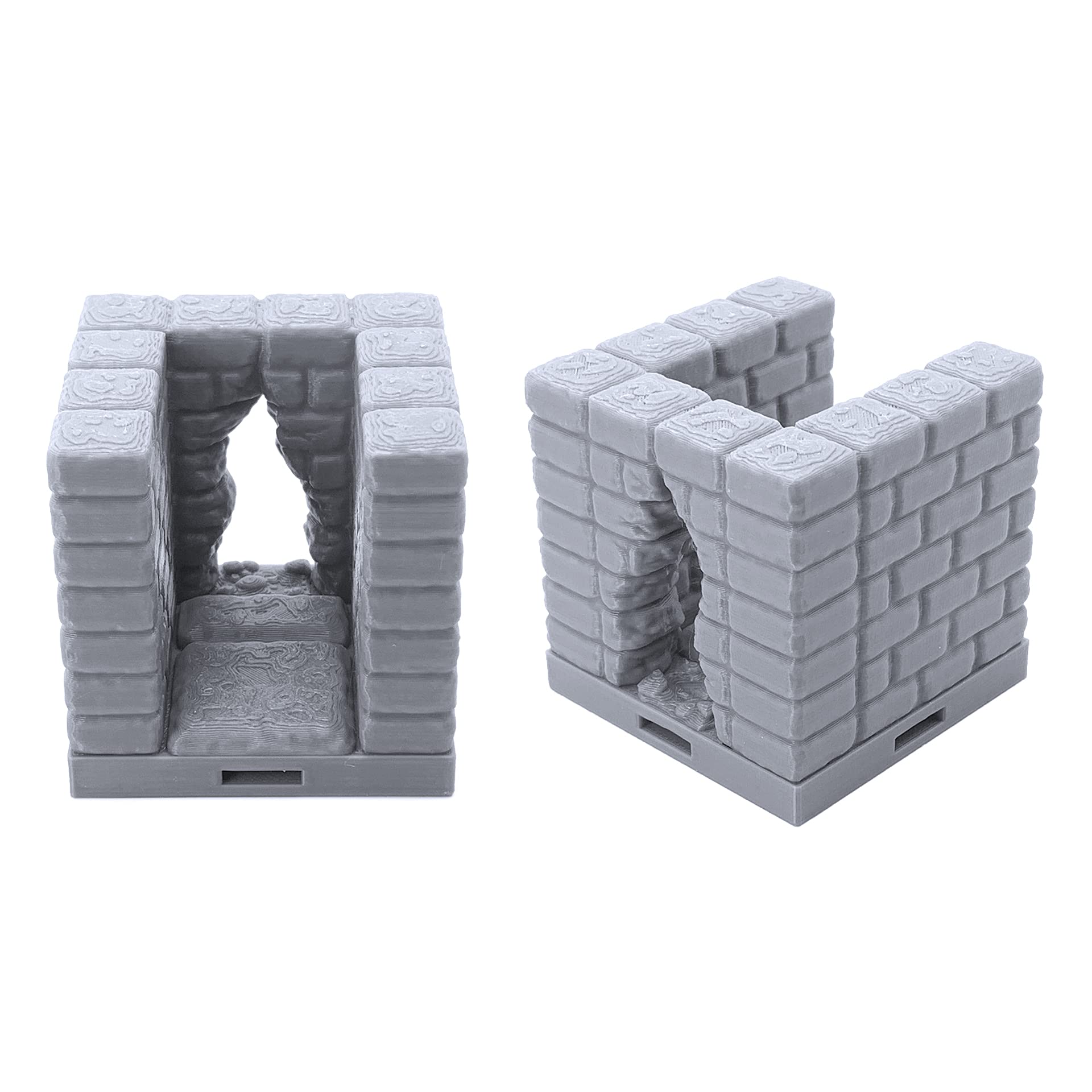 EnderToys - Piastrelle per dungeon con serratura - camera segreta, paesaggio del terreno, 28 mm, in miniature, con stampa 3D, verniciabile
