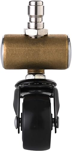 Miniatura 5 de Tool Daily Rueda giratoria limpiador de tren de rodaje para lavadora a presión, lavado de autos debajo de la carrocería, conector rápido de 14