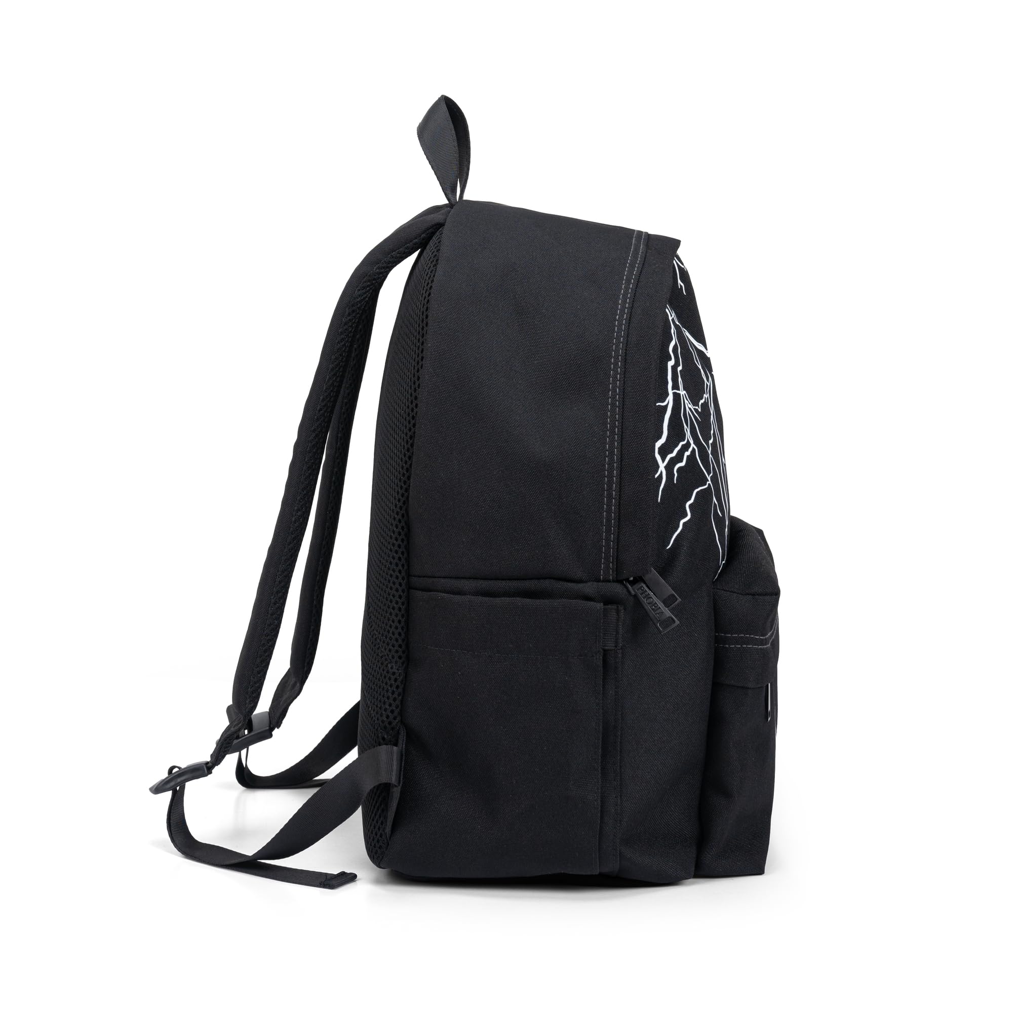PHOBIA - Zaino Scuola Ragazzo e Ragazza con Vano Principale, Tasca Frontale con Zip, Tasca Laterale con Top Elasticizzato, Spallacci Imbottiti e Regolabili, Retro e Fondo Imbottiti, 30x40Hx17 cm, 24 L