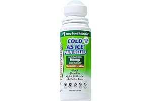 Cold As Ice Pain Relief Roll-On: Fast-Acting Menthol Gel for Arthritis and Joint Pain