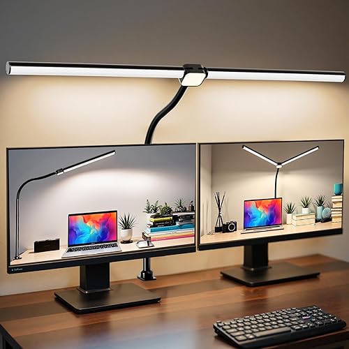 Lámparas de escritorio para oficina en casa, luz de escritorio de oficina con espectro azul reducido, lámpara de escritorio de iluminación ajustable