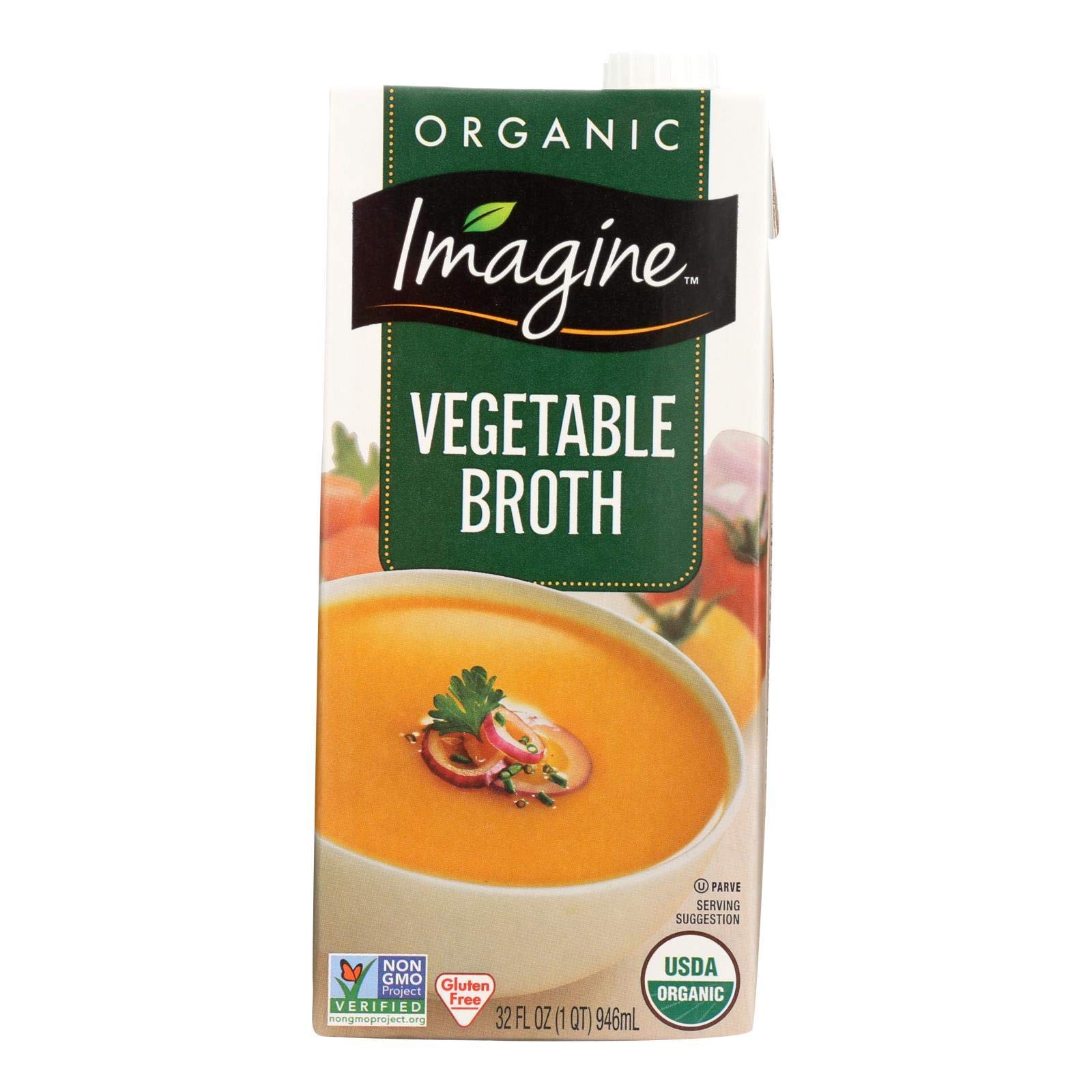 EXP 9/21 Imagine Organic Vegetable Broth, 32 Ounce -- 12 per case.12