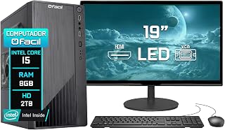 Computador Blue PC H61 Intel Core i5 (2ª Geração) 8GB HD 2TB Monitor 19" LED HDMI - Teclado e Mouse