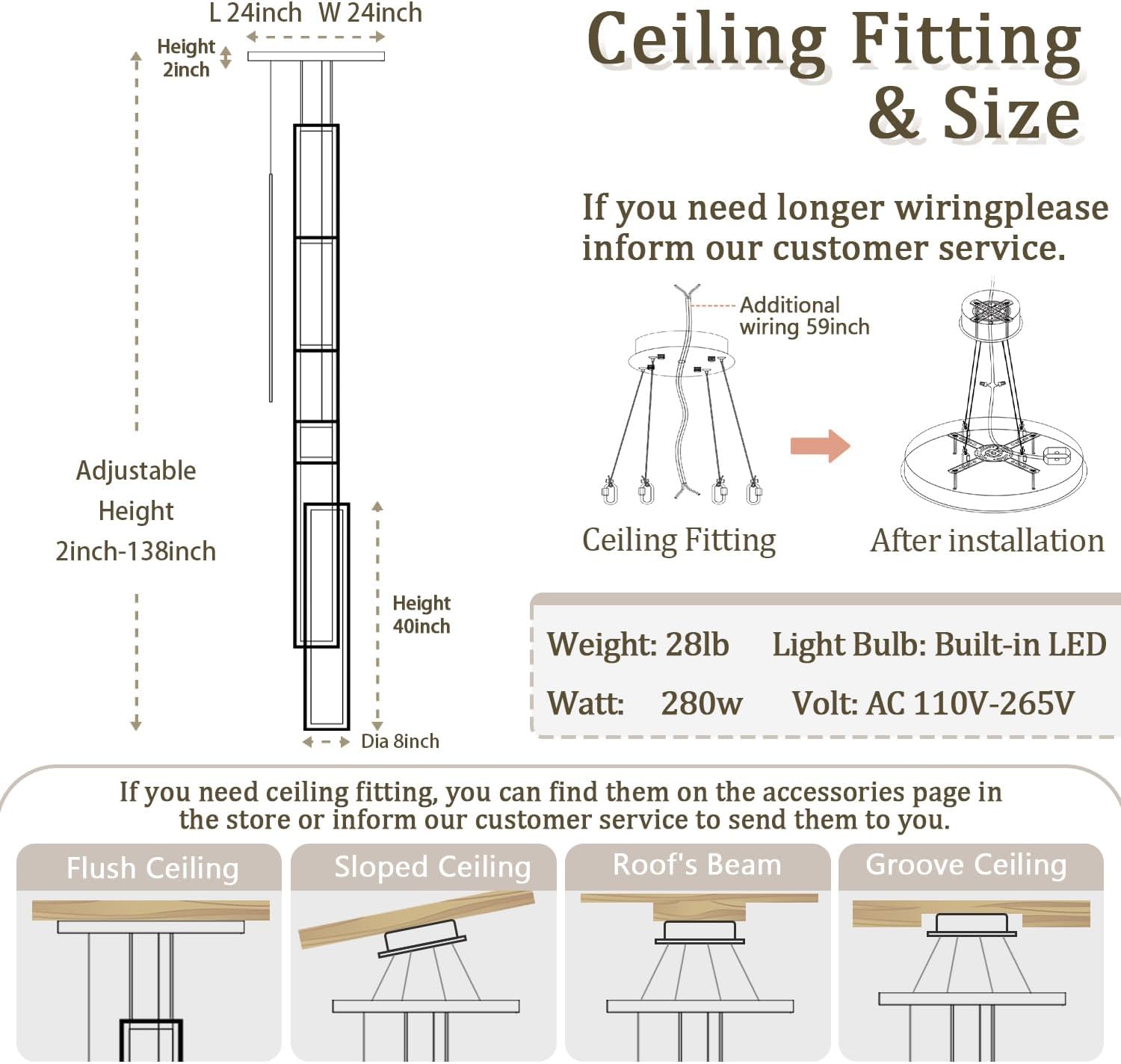 6-Rings Modern Chandelier,H138 Rectangle Chandeliers for Staircase,LED Dimmable High Ceiling Chandeliers Large Contemporary Chandelier for Villa Foyer Chrome