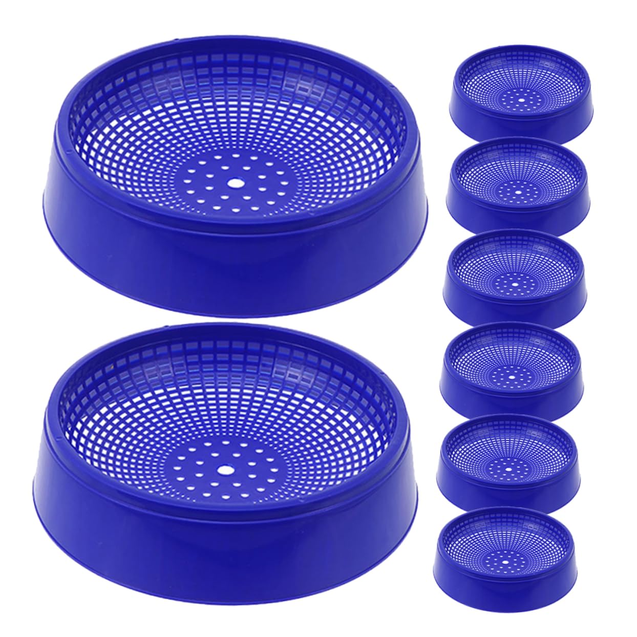 Operitacx Ciotole Base Piccioni Nidificazione e Pezzi 8 di Plastica in Allevamento Blu Antiscivolo Sano Piccoli Uccelli e Colombe