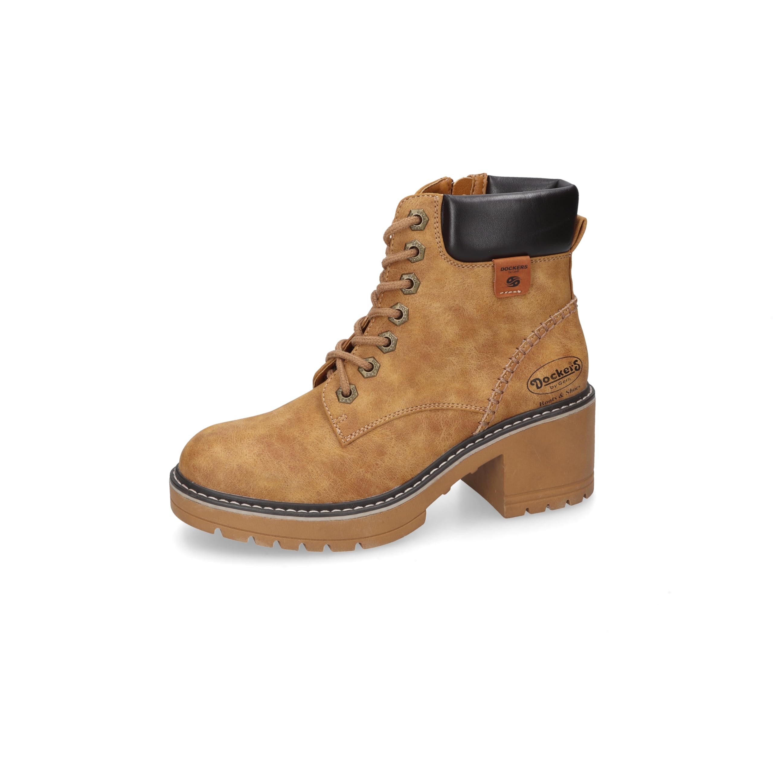 Dockers by Gerli Damen Combat Boots, Frauen Stiefeletten,warm gefüttert
