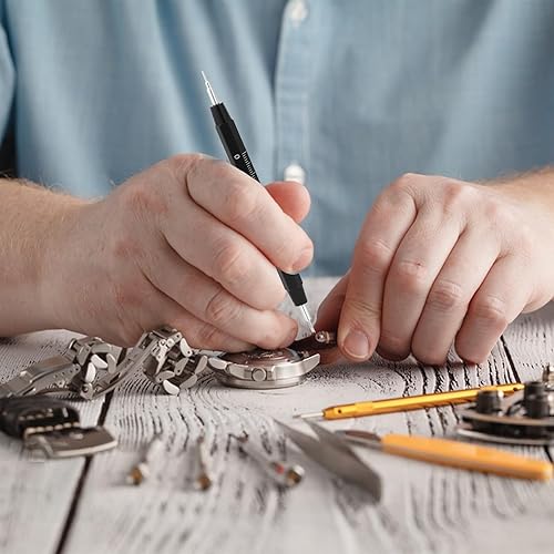 Miniatura 2 de Vin Beauty Paquete de 39 herramientas de barra de resorte de reloj, surtido de pasadores de acero inoxidable con herramienta de extracción de barra