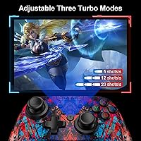 Vista 5 de Wireless Controller for Nintendo SwitchLiteSwitch OLED, Gaming Pro Controller Compatible PC with Wake-Up, Wireless Gamepad with 6-Axis Gyroscope