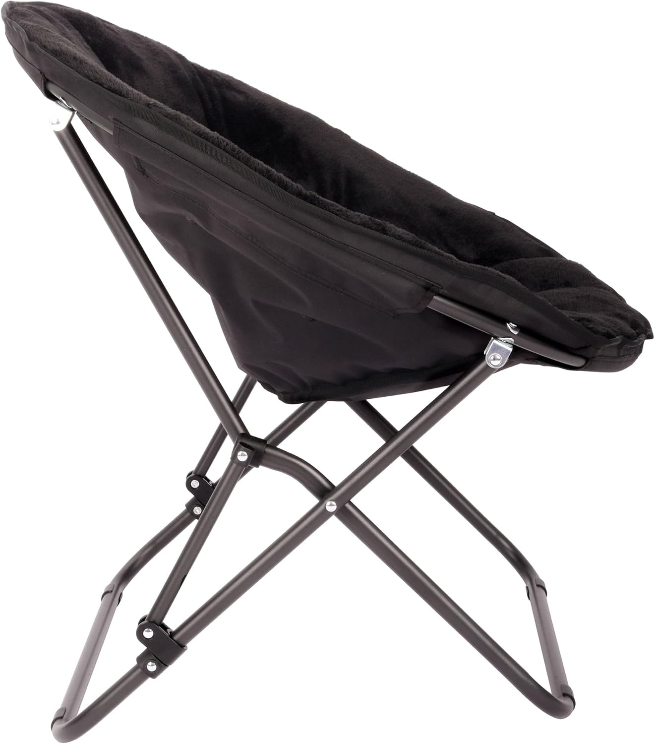 Foldable Stackable Steel Padded Chairs - Black Color, Portable and Lightweight Multi-Purpose Seating