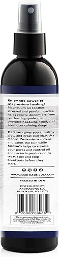 Miniatura 7 de Aromasong Spray de magnesio ultra puro extra fuerte (23 mg de magnesio en cada aerosol) 8 onzas, conocido por ser utilizado para calmar dolores de