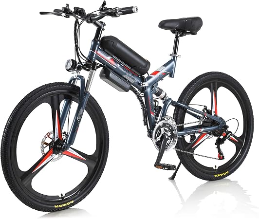 AKEZ Bicicletta elettrica pieghevole da 26\