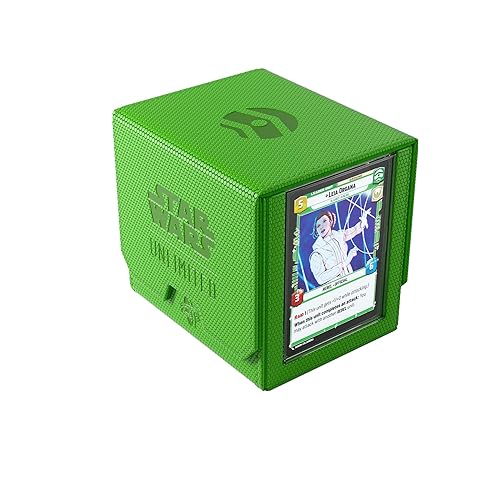 Star Wars Unlimited DECK POD - Elevate Your Gaming Experience! Premium Deck Box, Holds 60 Double-Sleeved Cards, Designed for the Star Wars Unlimited TCG, Green Color, Made by Gamegenic - Green