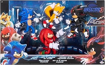 Sonic 3 Película - Paquete de 5 figuras de 5"