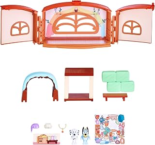Bluey School Friends - Calypso's School Playset, 2.5-3" Chloe posable Figures & Playset