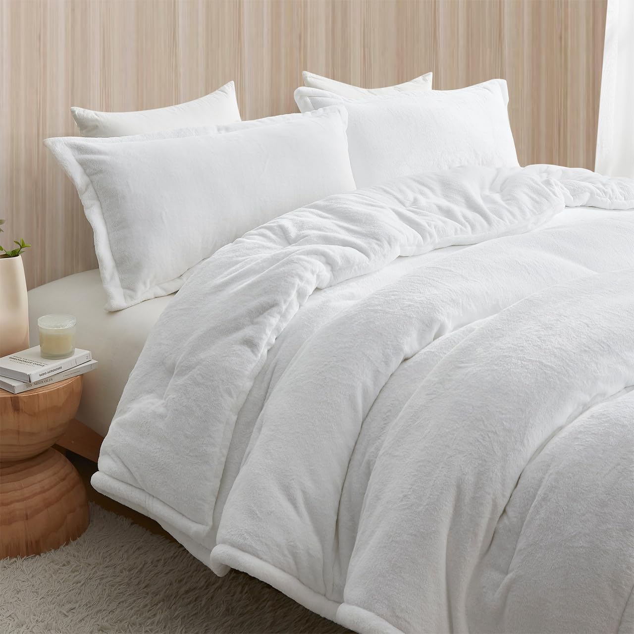 Byourbed Softer Than Soft - Coma Inducer® Oversized Queen Comforter Set - Double Plush White