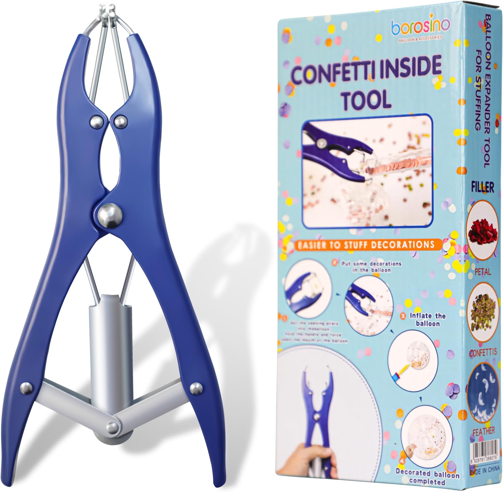 Balloon Expander Pliers, Balloon Stuffing Machine For Filling Balloons Sequin Petals Feathers, BalloonStuffingmachineclearBalloons For Stuffing